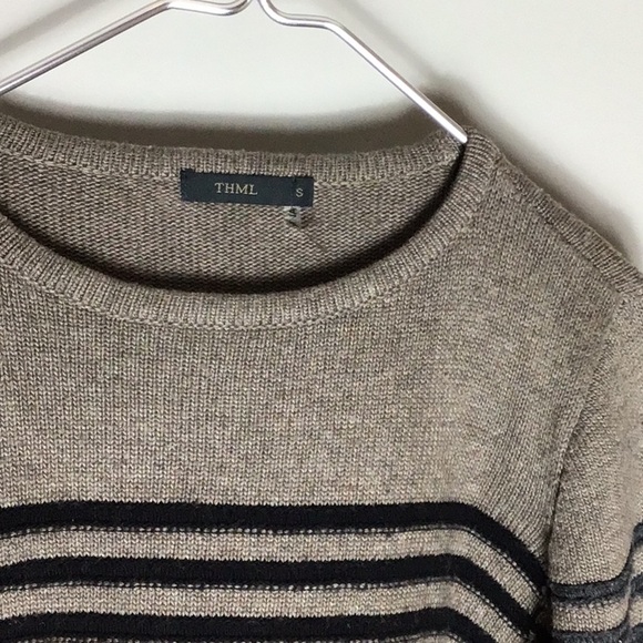 THML > Brown Striped Sweater Small - Picture 7 of 11
